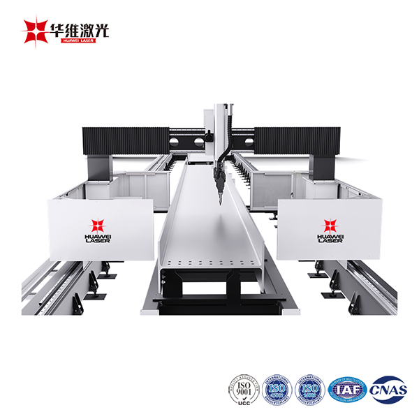 Meaisín Gearradh Léasair H-bhíoma 3D CNC 12000W le haghaidh Próiseáil Cruach Miotail